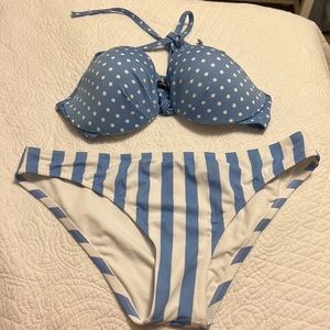 Blue & White Shade & Shore Bikini